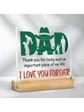 This quirky acrylic desk decoration is the perfect thank you gift for dads and stepdads alike. Show your appreciation with this heartfelt piece that will add a touch of love to any workspace. Say thanks in a unique and fun way with this charming decoration!