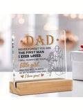 This playful acrylic desk decoration is the ultimate Father's Day surprise from daughter to dad! Brighten up his workspace with a heartfelt message that'll make him smile every time he glances at it. It's not just a gift—it's a daily reminder that he's the world's most awesome dad, even when he tells those embarrassingly corny jokes!