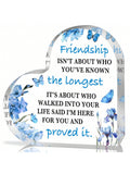 Show your friends how much they mean to you with this Heartfelt Acrylic Keepsake. It's the perfect inspirational gift for any occasion, showcasing the depth of your friendship in a unique and heartfelt way. Keep the memories close with this special gift.