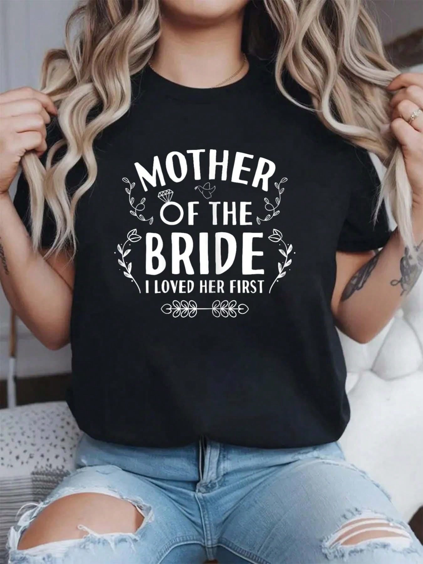 Show your love and support for the bride with our Heartfelt Elegance graphic tee. Featuring a playful "I Loved Her" design, this tee is a fun and unique way to celebrate the special day. Made with soft, high-quality materials, it's the perfect shirt for the mother of the bride to wear during wedding prep and beyond.