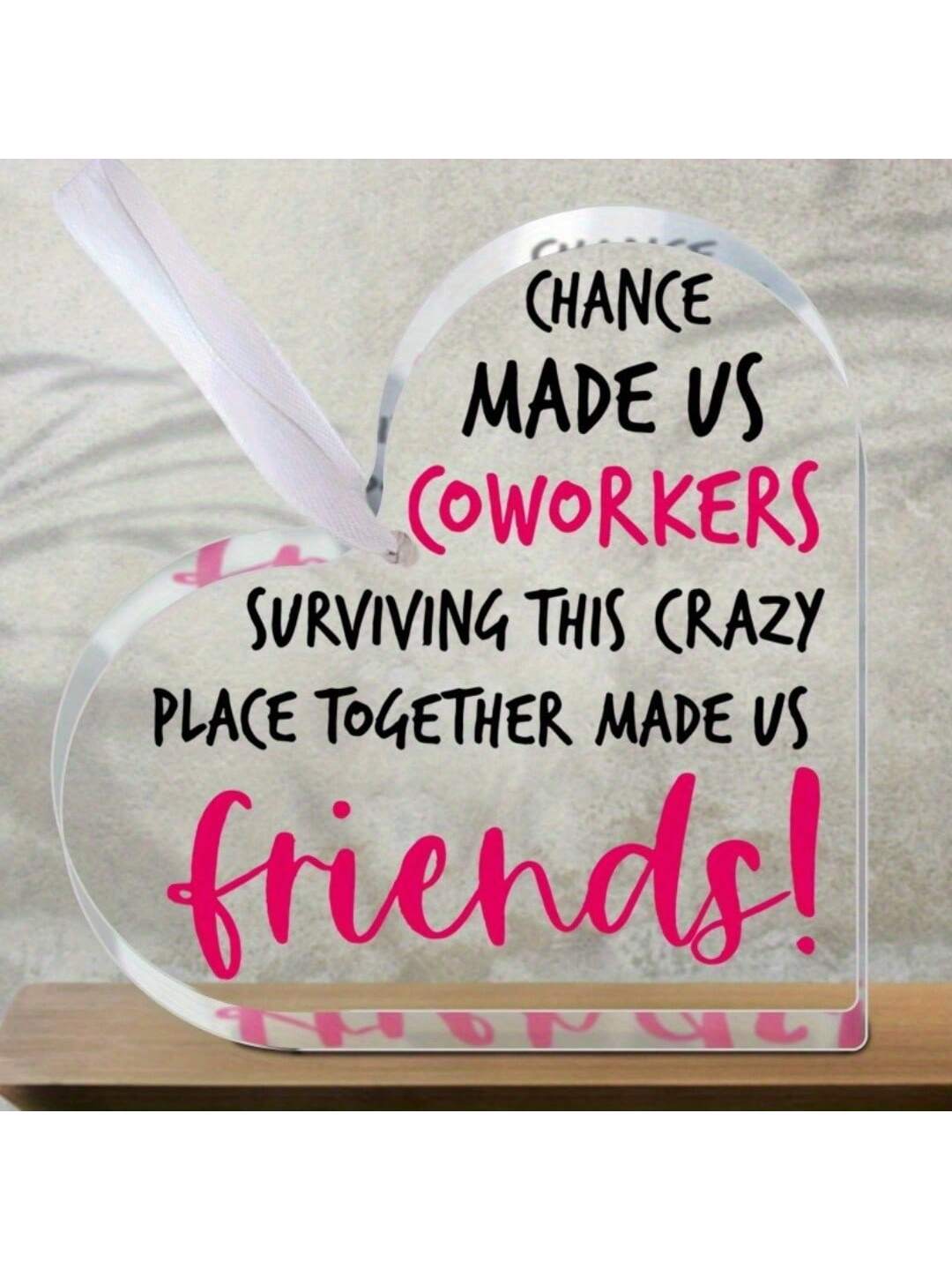 Say goodbye in style with our Heartfelt Farewell Plaque! The perfect gift for coworkers and friends, this plaque will bring a smile to their face as they move on to new adventures. Show them how much you'll miss them with this quirky and thoughtful present. (And hey, no pressure to top this goodbye gift!)