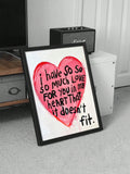 Add a touch of motivation and inspiration to your home or office decor with Heartfelt Inspiration: Unframed Canvas Quote Wall Art. This quirky and fun piece features a unique design and playful language, making it the perfect addition to any space. (Motivate yourself daily with this unique canvas art!)