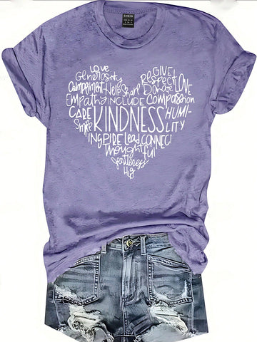Celebrate love with our Heartfelt Kindness t-shirt, featuring a romantic heart graphic that will inspire your Valentine's Day. Made from soft cotton, this shirt is perfect for cuddling up with your loved one. Spread love and kindness in style with this playful and heartfelt t-shirt.