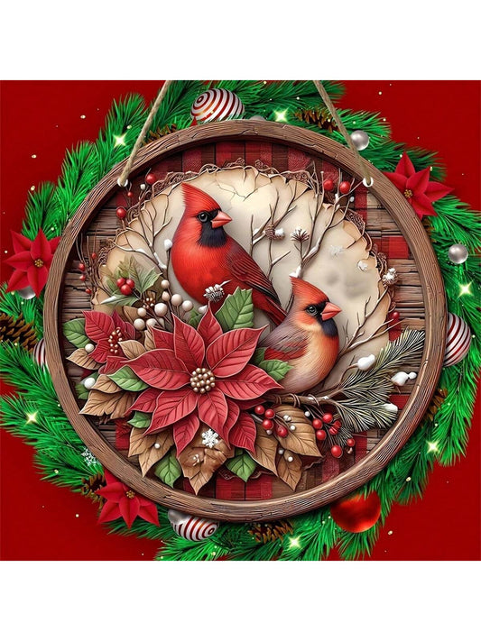 This round wooden door decor features a beautiful design of North American cardinals, adding a touch of natural beauty to your home. Showcasing the sentiment to cherish loved ones, this piece serves as a daily reminder to appreciate and honor those who are dear to us.