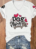 Show your love for your furry friend with the INAWLY Dog Mom Cute Heart tee! This heartfelt v-neck features a playful paw print design, making it the perfect gift for any dog mom this Valentine's Day. Show off your quirky side with this cute and comfortable tee.
