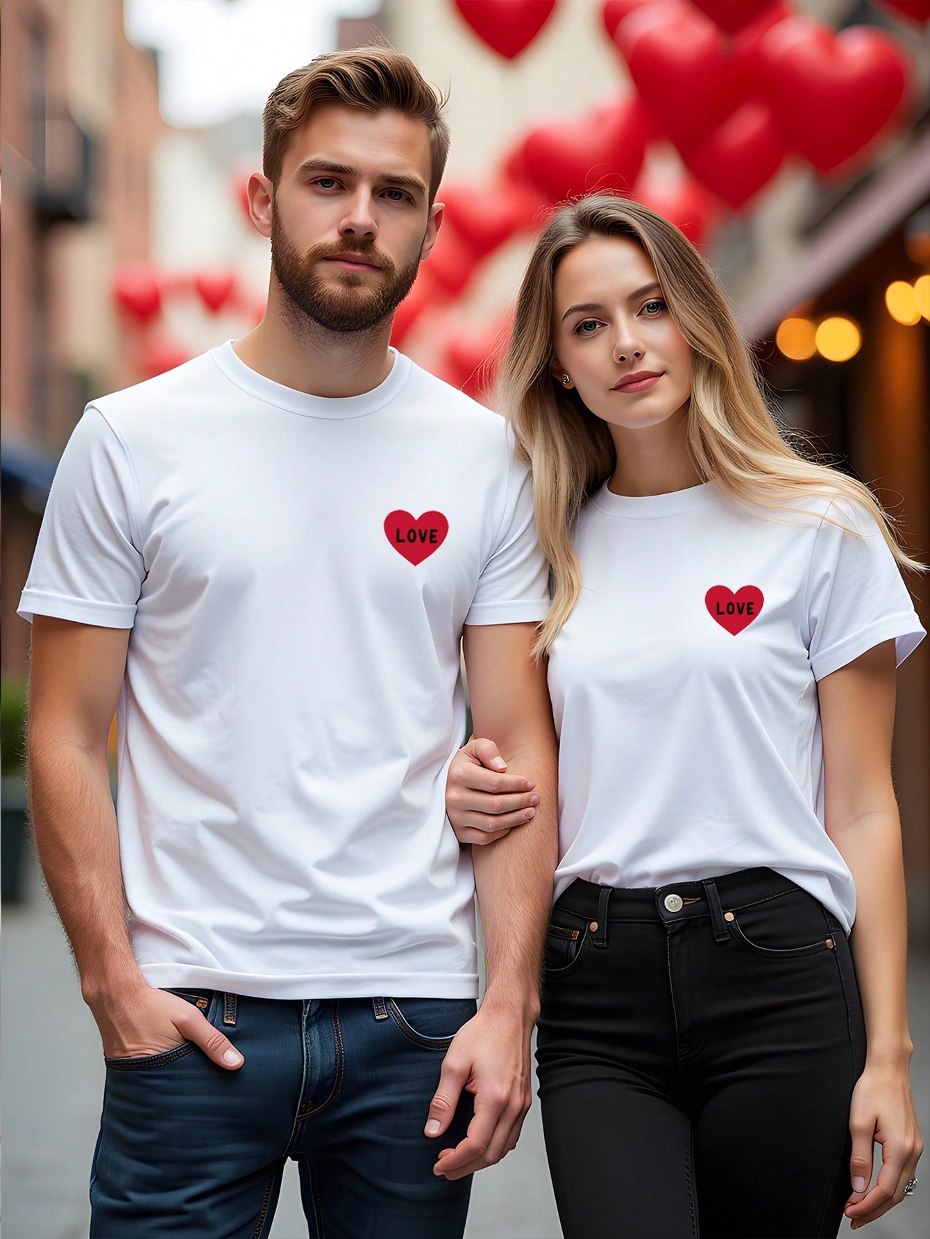 Show your love in a fun and casual way with our Heartfelt Style T-Shirt! Featuring a playful heart letter print, this shirt is perfect for Valentine's Day or any day you want to spread some love. Made with high-quality materials, it's both stylish and comfortable.