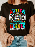 Celebrate your unique journey as a mom raising a child with autism with our Heroic Journey graphic tee. Boldly declare 