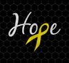 Hope Design, Childhood Cancer Gift, Yellow Ribbon, Be Gold Go Gold, Png Sublimation, Digital File