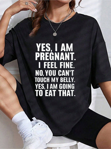 Introducing our Humor-Infused New Mom T-Shirt, perfect for celebrating pregnancy with a dose of laughs! Made with a playful tone and quirky language, this shirt will bring a smile to any new mom's face. Say goodbye to boring maternity wear and hello to some humor!
