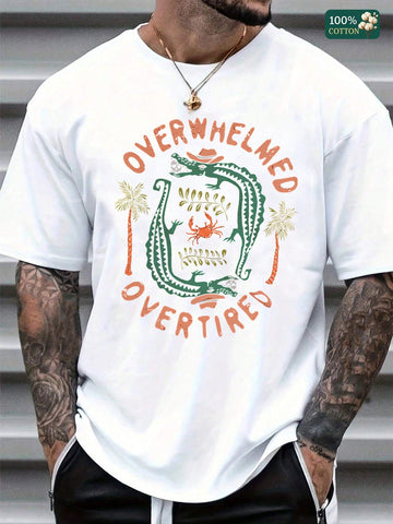 Show off your perfectly honest mood with this 'Overwhelmed & Overtired' tee. Made from 100% breathable cotton, it keeps you cool while you navigate the chaos of summer days. Whether you’re juggling work, play, or just life in general, this playful shirt speaks your truth with a wink. Comfortable, casual, and unapologetically real—wear your exhaustion like a badge of honor.