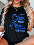 Show your support for Colon Cancer Awareness with this quirky and playful cotton t-shirt! The 
