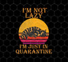 I'm Not Lazy, I'm Just In Quarantine, Retro Raccoon, Png For Shirts, Png Sublimation