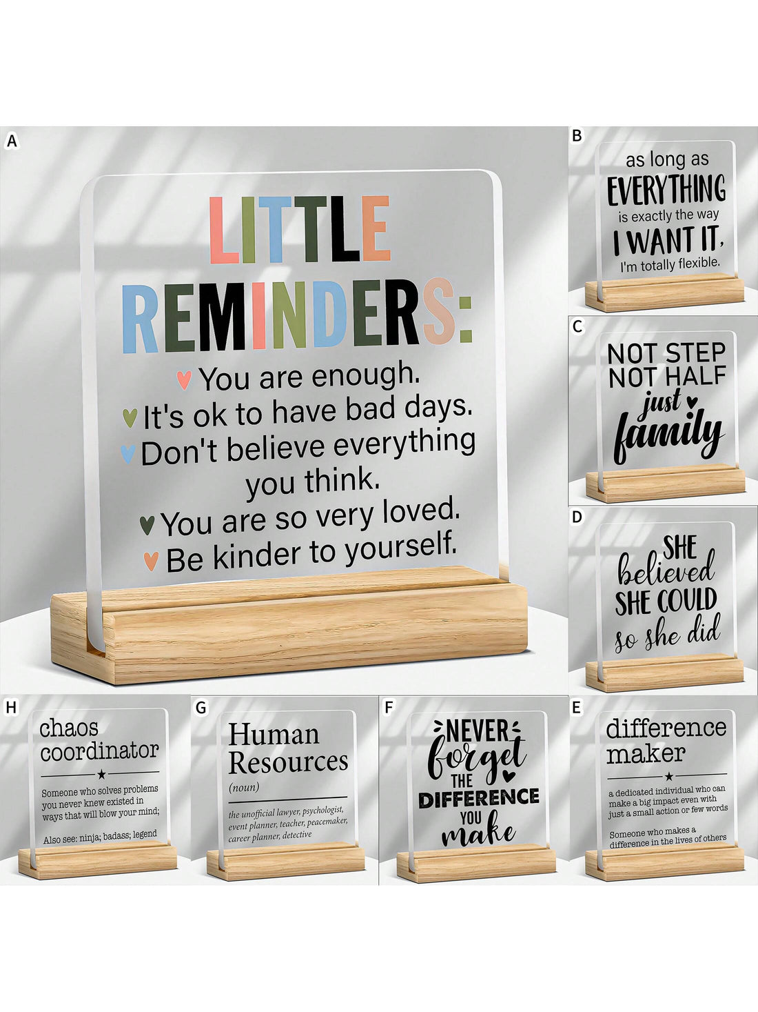 Motivate and inspire with our 'Believe She Can' acrylic desk sign - the ultimate gift for colleagues and leaders. Let this sign serve as a constant reminder to believe in yourself and your abilities. Perfect for any workspace!