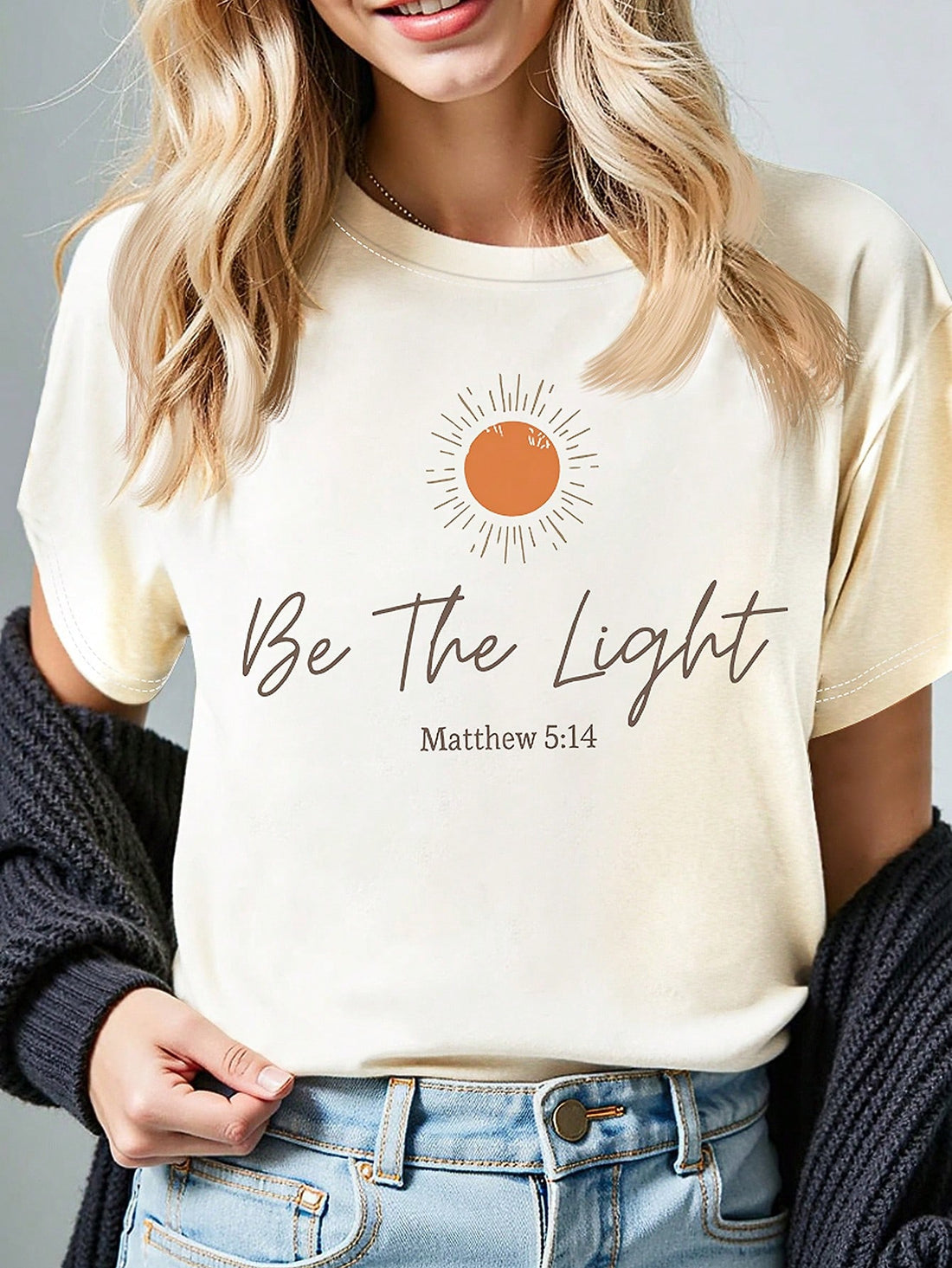 Introducing our Inspirational Faith T-Shirt - because faith is stylish! This shirt is perfect for motivating yourself or others, all while showing off your love for Jesus. With its eye-catching design and meaningful Bible verse, it's sure to be your new go-to tee for spreading positivity and joy.