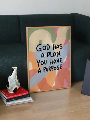 Transform your space with this uplifting Christian wall art that celebrates faith and purpose. Featuring the empowering message "God Has A Plan," this motivational print brings warmth and inspiration to any room. Perfect for bedrooms, living areas, or home offices, it serves as a daily reminder to trust the journey ahead. The thoughtful design complements modern and traditional decor styles alike, making it an ideal gift for anyone seeking spiritual encouragement. Let this piece spark conversations about ho