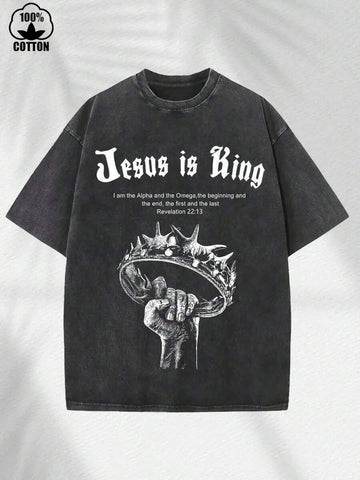 Celebrate summer in style with the Jesus Is King Printed T-Shirt! Made from soft cotton, it’s perfect for outdoor adventures or just chilling with friends. Its vibrant design makes it a standout gift for anyone who loves faith-inspired fashion with a fun twist. Stay cool, comfy, and confident all season long!