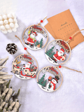 Infuse your holiday decor with joy with our set of 4 Joyful Wooden Hollow Christmas Ornaments. Made of high-quality wood, these ornaments feature intricate hollow designs that add a festive touch to any space. Perfect for hanging on trees, garlands, or wreaths, these ornaments are sure to bring a sense of warmth to your home this holiday season.