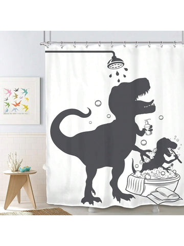 Transform your kid's boring bathroom into a prehistoric playground with our Jurassic Splash shower curtain! Featuring a fun cartoon design of dinosaurs, this curtain will make bath time a blast. Let imagination run wild with this playful addition to your bathroom. (Cue the roar of excitement!)