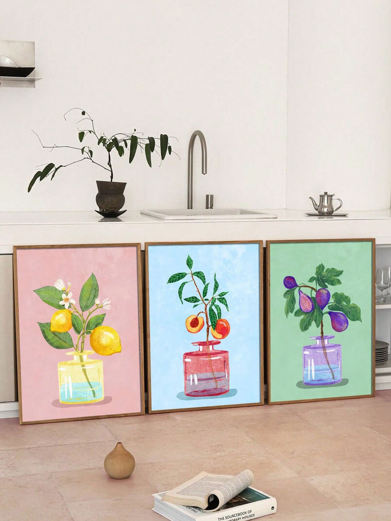 Add a splash of personality to your kitchen with these playful "Just Eat It" wall art prints. These unframed decorative pieces celebrate food and drinks with whimsical designs that will make you smile while you cook. Perfect for adding character to dining areas, breakfast nooks, or any space where good food and good times come together.