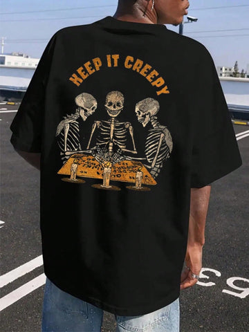Get greedy in style with our Keep It Greedy tee! Featuring a humorous skull print, this casual tee is perfect for men who don't take themselves too seriously. Made from high-quality materials, it'll keep you looking cool and feeling comfortable all day long. Because why not be a little greedy when it comes to fashion?