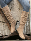 Step into autumn with these khaki retro tall boots that bring Western cowgirl vibes to your seasonal wardrobe. Featuring a slouchy high shaft design, they're perfect for riding, ranch days, or just channeling that effortless vintage aesthetic. The relaxed fit pairs beautifully with everything from denim to dresses, while the rich khaki tone works year-round. Whether you're channeling your inner cowgirl or just love that retro rodeo energy, these boots deliver comfort and style in one fabulous package.