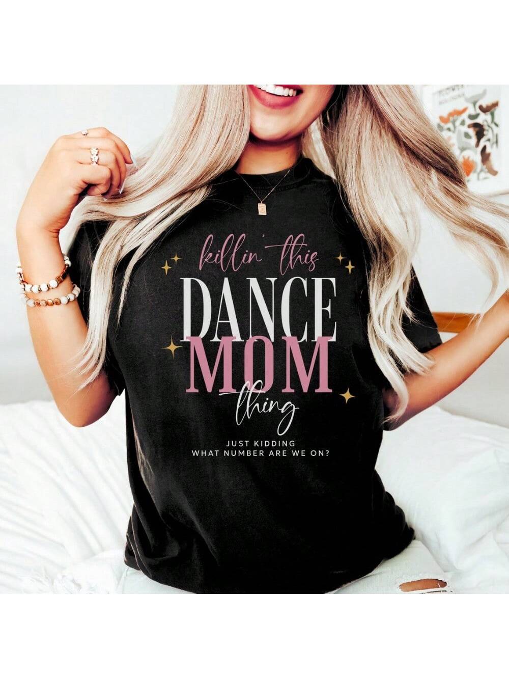 Show off your awesome dance mom skills with this hilarious tee! Perfect for dance recitals, competitions, or just everyday wear. You'll be killin' the mom game and rockin' this tee! (No one can do it like a dance mom can, right?) Get one for yourself and all the dance moms in your life.