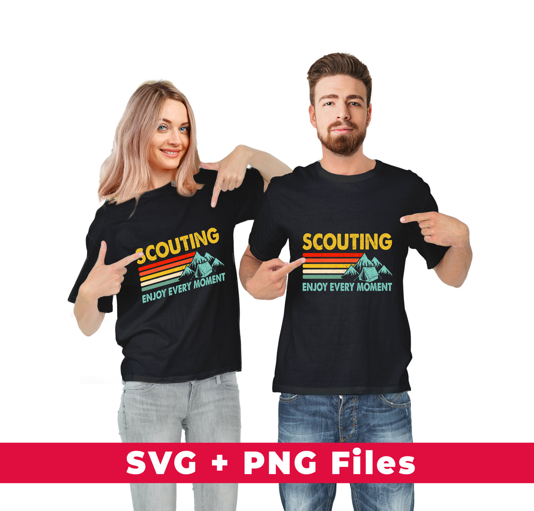 Scouting Enjoy Every Moment, Retro Scouting, Svg Files, Png Sublimation