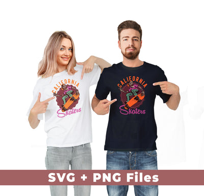 California Skaters, Skating, Hippie Skate, Skate Surfing, Svg Files, Png Sublimation