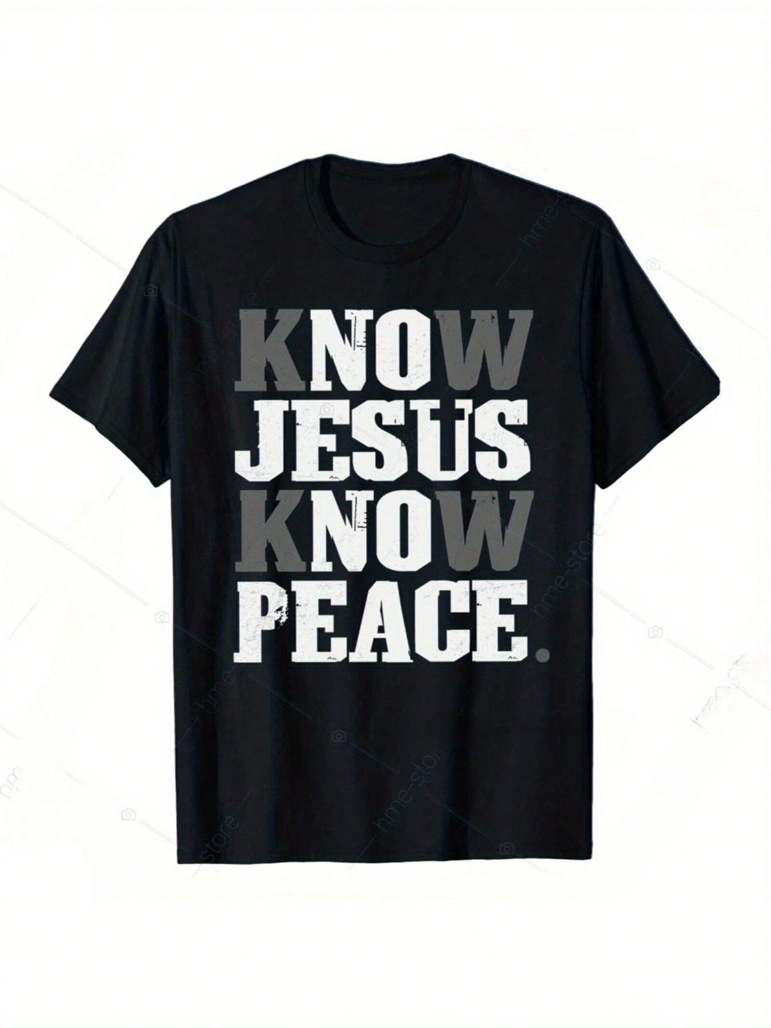 Show your faith with a wink in this playful men's casual tee. Designed for comfort and effortless style, it’s perfect for those who know that knowing Jesus means knowing peace. Soft fabric and a relaxed fit make it your go-to for laid-back days or casual outings. Wear your message loud and proud while staying cool and comfy all day long.