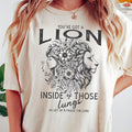 Elevate your wardrobe with our stylish and comfortable Letter and Lion Print Women's T-Shirt. Crafted from premium polyester, this tee features a trendy letter and lion print on a classic crew neck design. Stay comfortable and fashionable all day long.