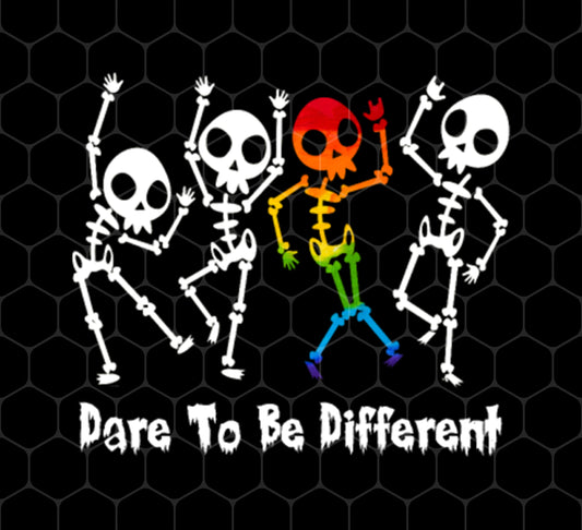 Lgbt Skeleton, Dare To Be Different, LGBT Pride, Lgbtq, Png For Shirts, Png Sublimation