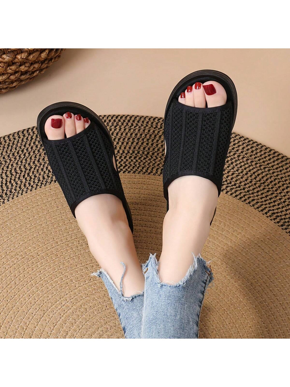 Step into comfort with these lightweight slip-on sandals designed just for women who love a little bounce in their step. The massaging insole pampers your feet while the shock-absorbing sole keeps every stride feeling light and easy. Perfect for days when you want to feel carefree and stylish without sacrificing support. Slip them on and let your feet enjoy the playful comfort they deserve!