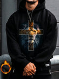 Stay warm in style with this Lion Print Hooded Men's Sweatshirt! Featuring a bold lion print design, this sweatshirt will keep you warm and fashionable. Made with high-quality materials, it's perfect for everyday wear. Upgrade your wardrobe with this must-have piece!