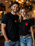 Unlock your love with these matching couple's t-shirts! Featuring heart and key designs, these shirts will show off your special connection. Made for men, these t-shirts are perfect for any fun and playful couple. No need to take yourselves too seriously when you can show off your love with a twist!