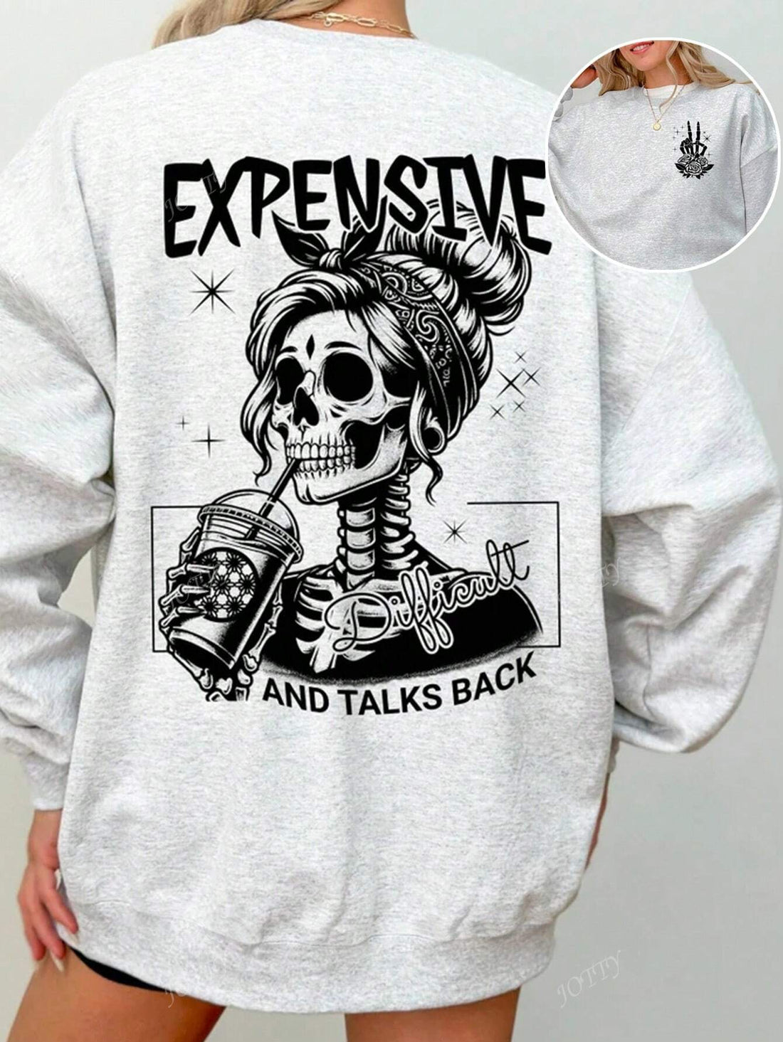 Stay cozy and stylish with our Luxe Comfort: Women's Trendy Oversized Sweatshirt. This oversized sweatshirt offers maximum comfort while keeping you ahead of the trend. Say goodbye to boring sweatshirts and hello to effortlessly chic style. (Rock this sweatshirt and rock the comfy-chic look!)