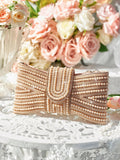 Elevate your style with our Luxe Glam Clutch, the perfect accessory for special occasions. This elegant evening bag exudes luxury and sophistication, adding a touch of glamour to any outfit. Impress and inspire with this must-have accessory.