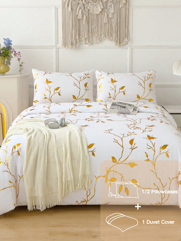 Wrap yourself in the cozy glow of our Luxurious Soft Golden Duvet Cover Set! Designed to fit Twin, Queen, and King beds, this set includes one duvet cover and two pillowcases (cores not included). Its silky-soft fabric adds a touch of elegance and warmth to your bedroom, making bedtime feel like a golden retreat. Perfect for those who love comfort with a splash of sunshine!