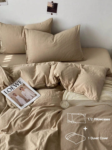 Wrap yourself in the cozy charm of our Luxurious Wine Red Duvet Cover Set! This stylish burgundy bedding adds a splash of rich color and warmth to your bedroom, making every night feel like a special occasion. Crafted from soft, high-quality fabric, it promises comfort that invites you to snuggle in. Complete with matching pillowcases and available in various sizes, this set is the perfect way to upgrade your sleep space with a playful pop of elegance.