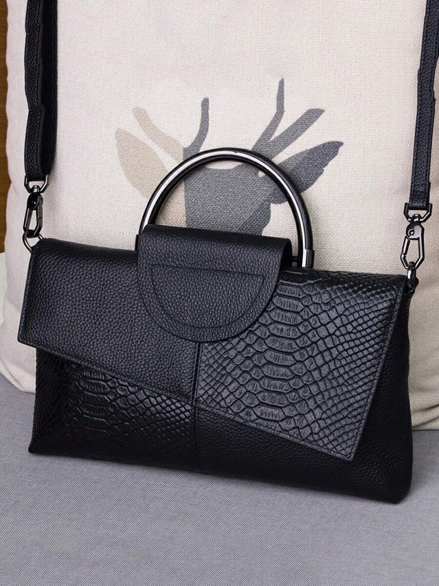 Elevate your everyday style with this stunning crocodile-textured crossbody bag that's equal parts sophisticated and fun. Crafted from premium PU leather, it features a luxe embossed pattern that catches every eye while remaining refreshingly practical. Wear it as a sleek crossbody for hands-free adventures or clutch it close for evening outings. The versatile design transitions seamlessly from coffee dates to dinner plans, making it the one bag that does it all. Perfect for the woman who refuses to comprom