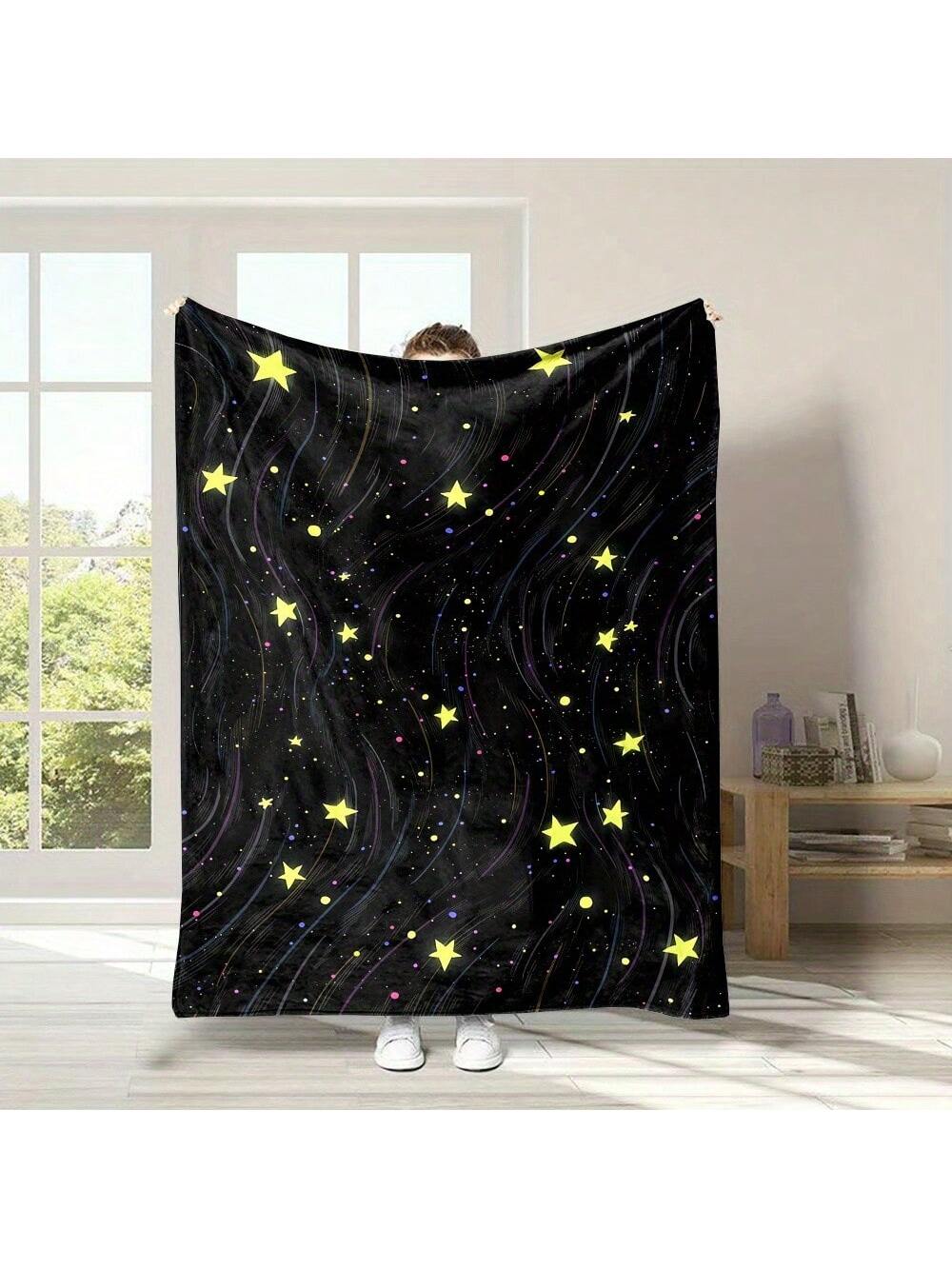Wrap yourself in the cozy magic of our Luxury Golden Starry Sky Flannel Throw Blanket. Soft and warm, this dreamy blanket brings a twinkling touch to any room, perfect for chilly nights or adding sparkle to your space. Ideal as a charming gift for Christmas or birthdays, it’s sure to brighten up loved ones’ days with comfort and style.