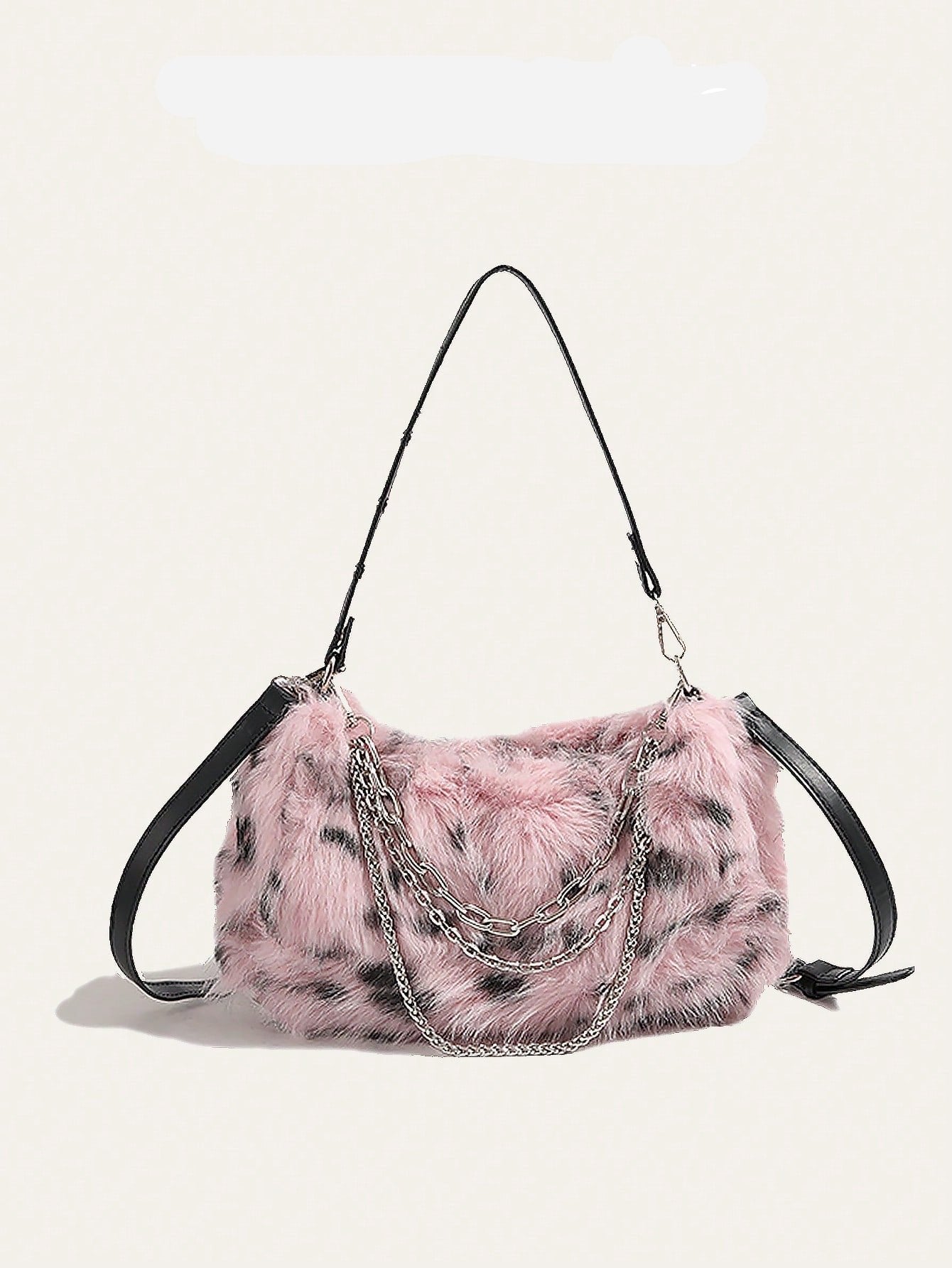 Introducing our Luxury Leopard Fluffy Shoulder Bag, perfect for the fashion-forward individual. Made with exquisite detailing, this elegant and lightweight handbag features a soft, leopard print exterior and sturdy metal chains for a touch of glamour. Experience luxury and convenience in one.