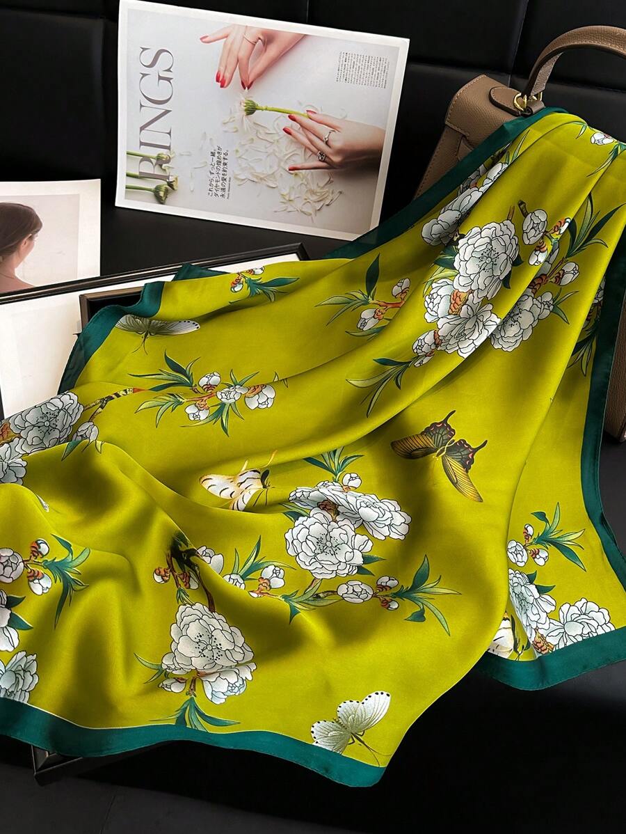 Elevate your accessory collection with this luxurious printed faux silk scarf, designed for effortless versatility. Drape it as a sophisticated shawl, tie it as a chic headband, or style it countless ways for travel, casual outings, and everyday elegance. The premium faux silk fabric offers a silky-smooth feel with a refined sheen, while the eye-catching print adds personality to any outfit. 