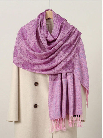 Indulge in ultimate luxury with our cashmere scarf. Elevate your winter style with our collection of jacquard wraps and ponchos, featuring intricate patterns and bold colors. Experience the softness and warmth of cashmere while making a statement. Upgrade your winter wardrobe now.