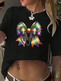 Celebrate Mardi Gras in style with our playful and quirky Bows Print Casual Tee! Featuring unique Mardi Gras bows, this tee is sure to be a hit at any celebration. Perfect for those who don't take themselves too seriously, this tee is a must-have for a fun and festive holiday. (No more boring t-shirts for you!)