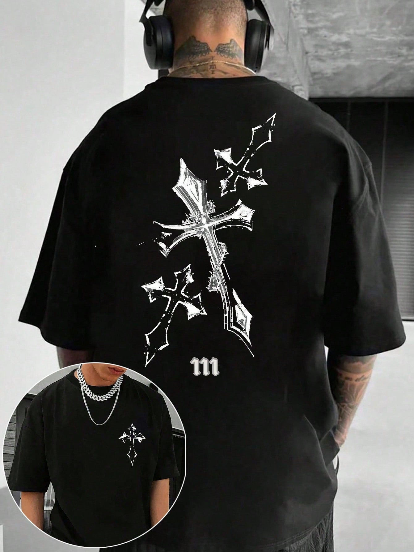 Step up your style game with this playful, 100% cotton graphic tee made just for men. Super soft and comfy, its classic crew neck fits perfectly for daily adventures or dancing at your favorite festival. Whether out and about or just hanging, this shirt adds a splash of fun to any outfit!