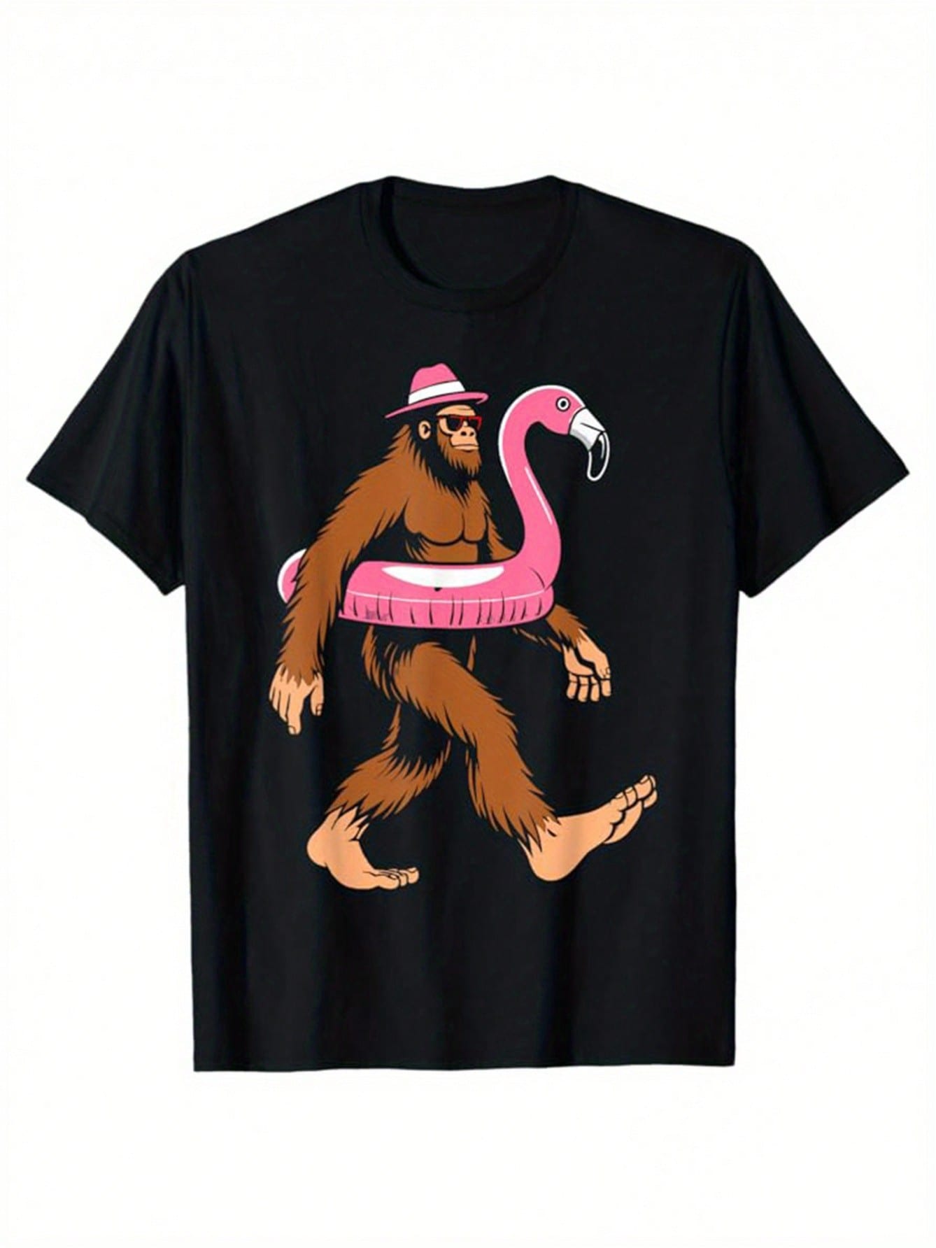 Make a splash with our Men's Casual Flamingo Printed Cotton T-Shirt! This ultra-soft cotton tee features a fun flamingo design that turns heads while keeping you comfortable. The classic round neck and short sleeves create a relaxed fit perfect for beach days, backyard barbecues, or just adding a pop of personality to your everyday wardrobe. Stand tall and pink in this conversation-starting summer essential!