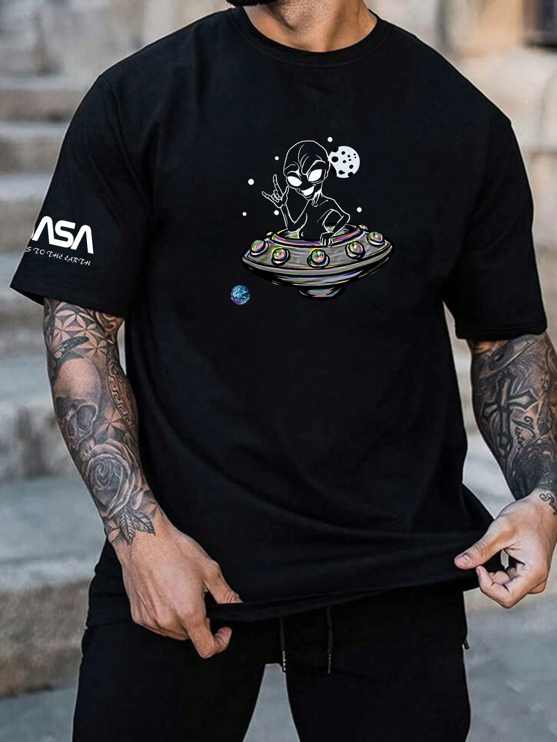 Elevate your summer style with our Men's Casual Graphic Crew Neck Short Sleeve TShirt. Crafted with comfortable and breathable fabric, this shirt is perfect for those hot summer days. With a stylish graphic design and classic crew neck, it's the perfect addition to any casual wardrobe. Upgrade your summer look now!