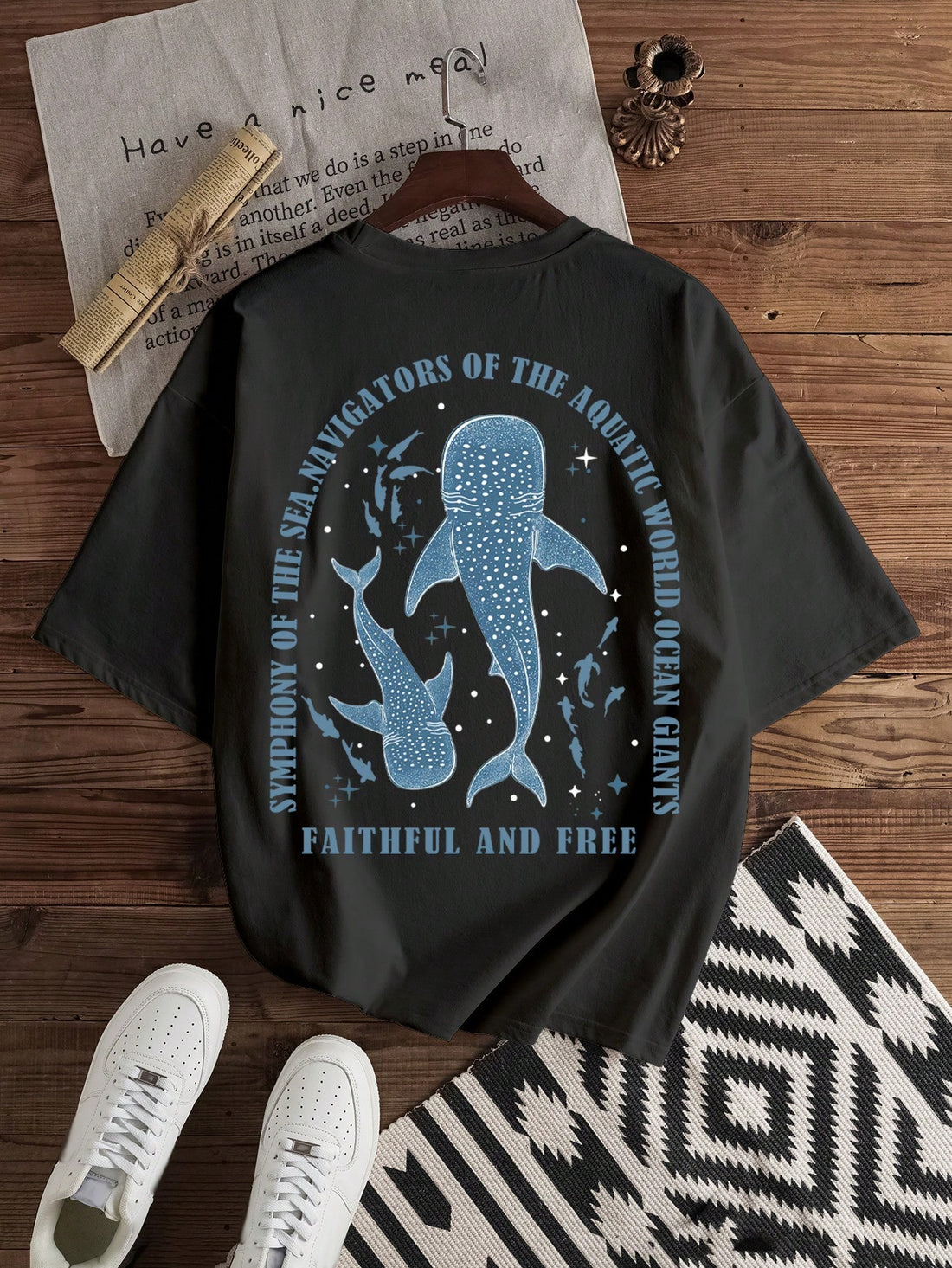 Dive into summer with our Marine Life Print T-Shirt! This casual short-sleeve tee isn't just a fashion statement—it's your ticket to turning heads at beach parties and outdoor adventures. The playful ocean-inspired design keeps your style swimming along nicely while the comfortable fit ensures you're ready for whatever the day splashes your way. Perfect for vacation vibes or just making Monday feel like a holiday!