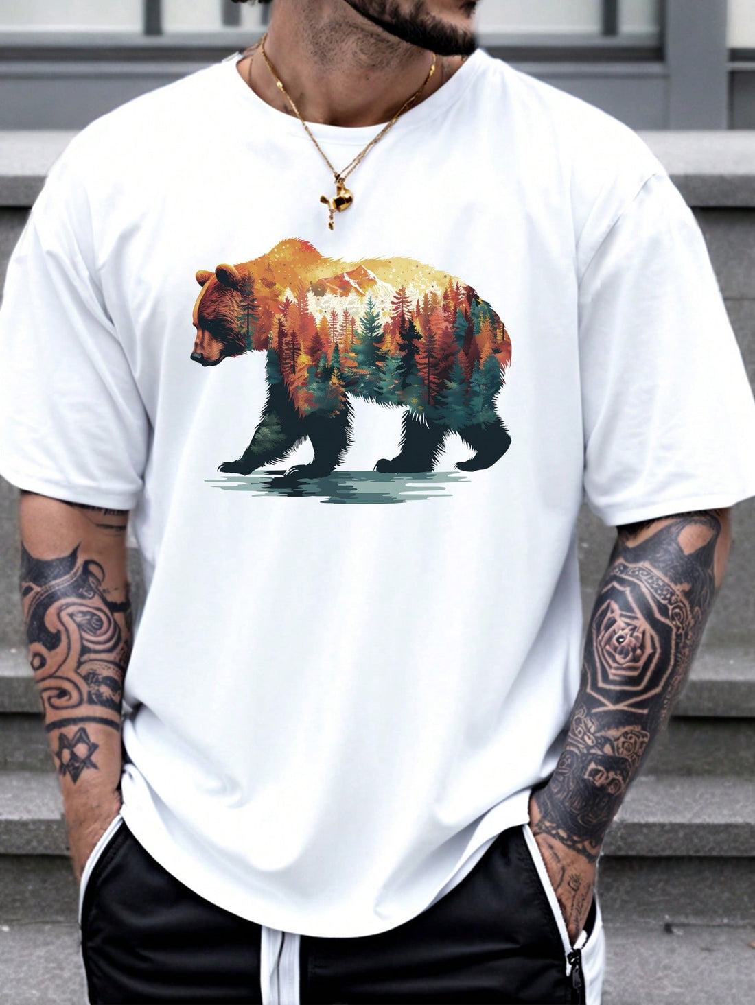 Stay cool and stylish this summer with our Men's Casual Printed T-Shirt. Made with lightweight material and a comfortable round neck, this shirt is perfect for any casual occasion. The fun and unique prints add a touch of personality to your wardrobe. Don't sacrifice comfort for style - get the best of both worlds with this t-shirt.