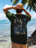 Stay stylish and comfortable this summer with our Men's Casual Summer Graphic Tee. Designed with a trendy round neck and short sleeves, this shirt is perfect for casual occasions. Made with high-quality materials, it offers both style and comfort. Upgrade your summer wardrobe now!